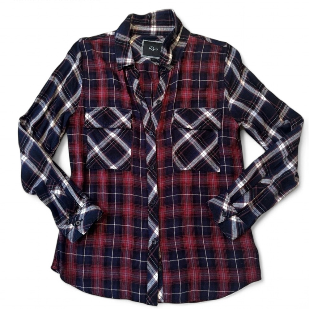 Rails Hunter Button Down Flannel, Size S - image 1